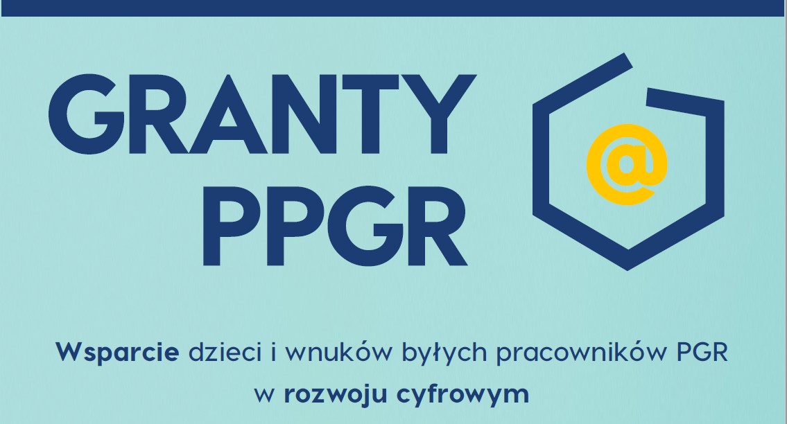 Ilustracja do informacji: HARMONOGRAM PRZEKAZANIA SPRZĘTU KOMPUTEROWEGO W RAMACH PROJEKTU GRANTOWEGO „WSPARCIE DZIECI Z RODZIN PEGEEROWSKICH W ROZWOJU CYFROWYM – GRANTY PPGR 