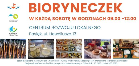 Ilustracja do informacji: Bioryneczek w Pasłęku – naturalne produkty i lokalne rękodzieło w każdą sobotę