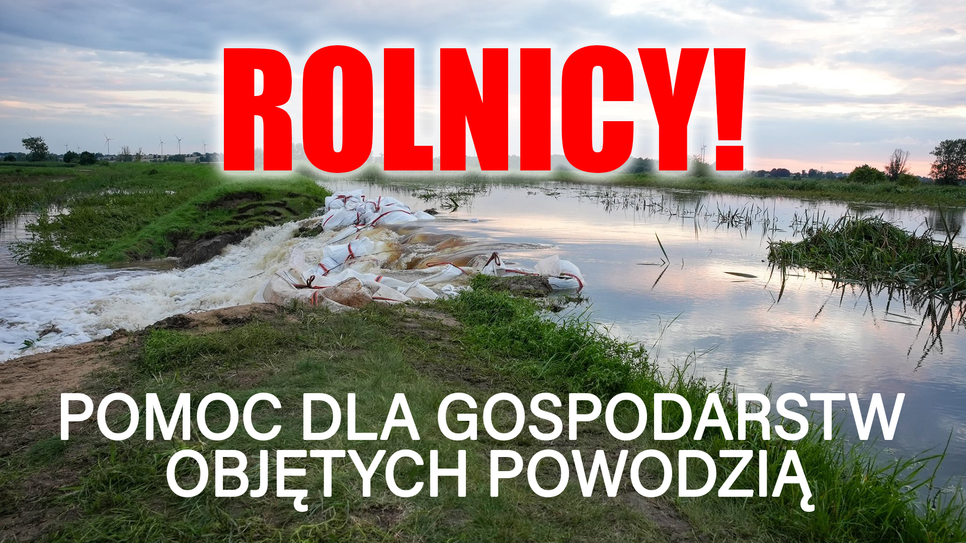 Ilustracja do informacji: PZDR: pomoc dla gospodarstw objętych powodzią
